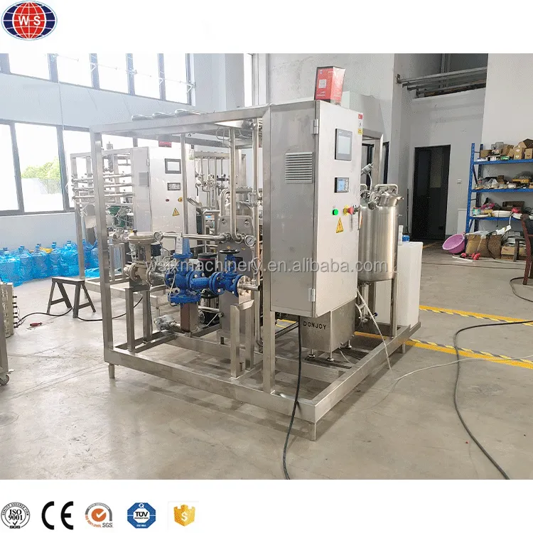1000LPH Steam Heating Juice Plate Pasteurizer Machine - Sterilizer - foodmachtech
