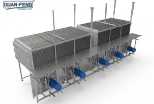Linha de Processamento Congelado Automático IQF Vegetal Fruta Marisco Carne Congelador 1000 KG/H Congelamento de Alta Velocidade para Camarão - Congelador industrial - foodmachtech