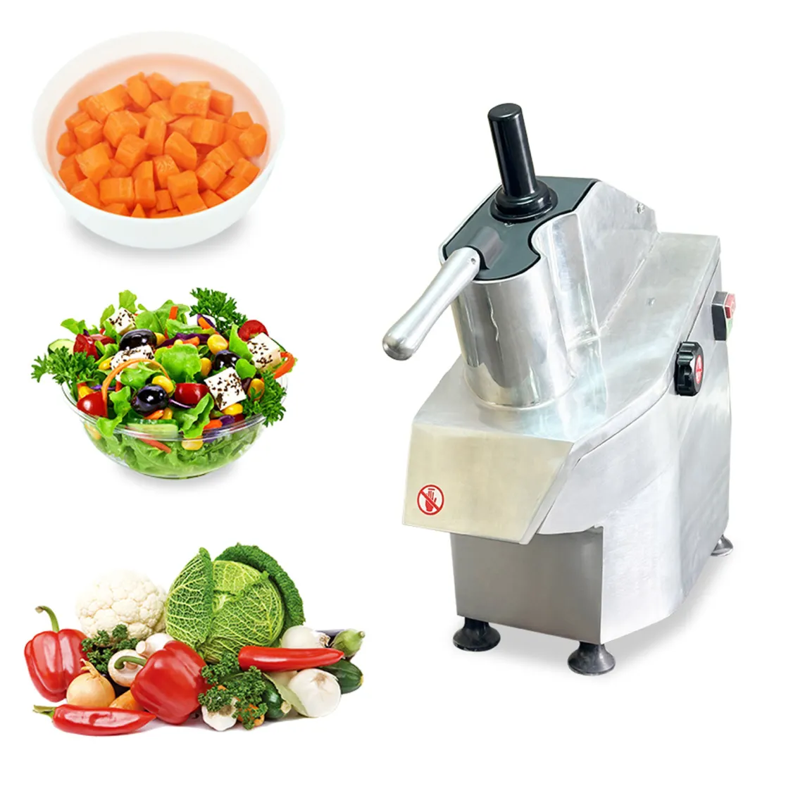 Multifuncional cortador de prensa y máquina cortadora de queso chopper nuevo para frutas y verduras núcleo componente motor - Máquina rebanadora de carne - foodmachtech