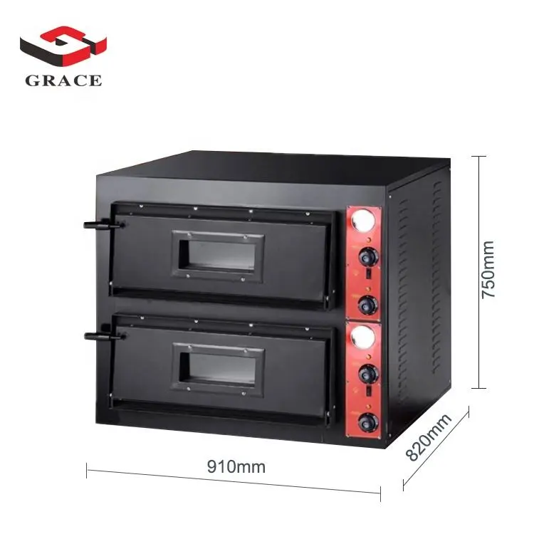 Cheap Price Stainless Steel Bakery Equipment Double Deck Electric Pizza Oven for Sale - Oven - foodmachtech