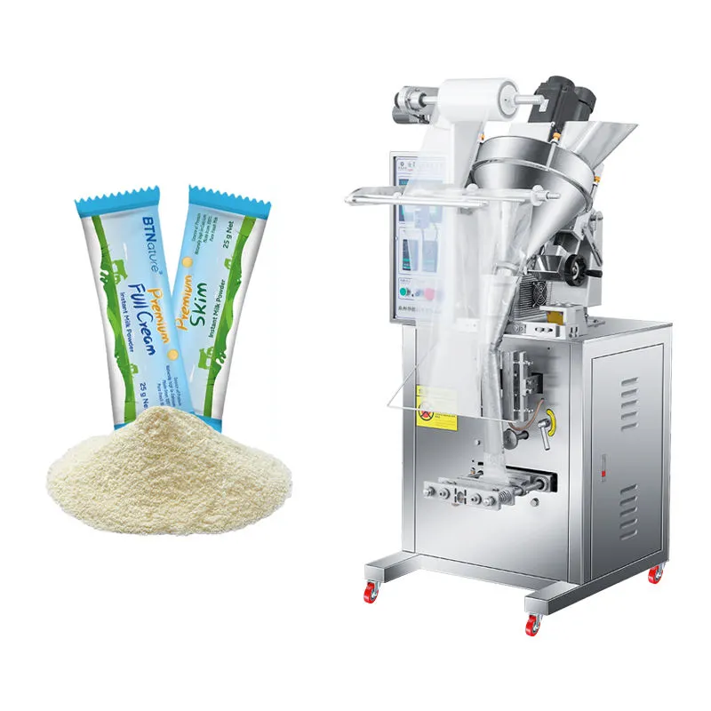 High Speed Wheat Flourl Pack Machine Powder Filling Machine Tube 100 Gram Powder Back Seal Screw Type Packaging Machine - Packaging Machine - foodmachtech