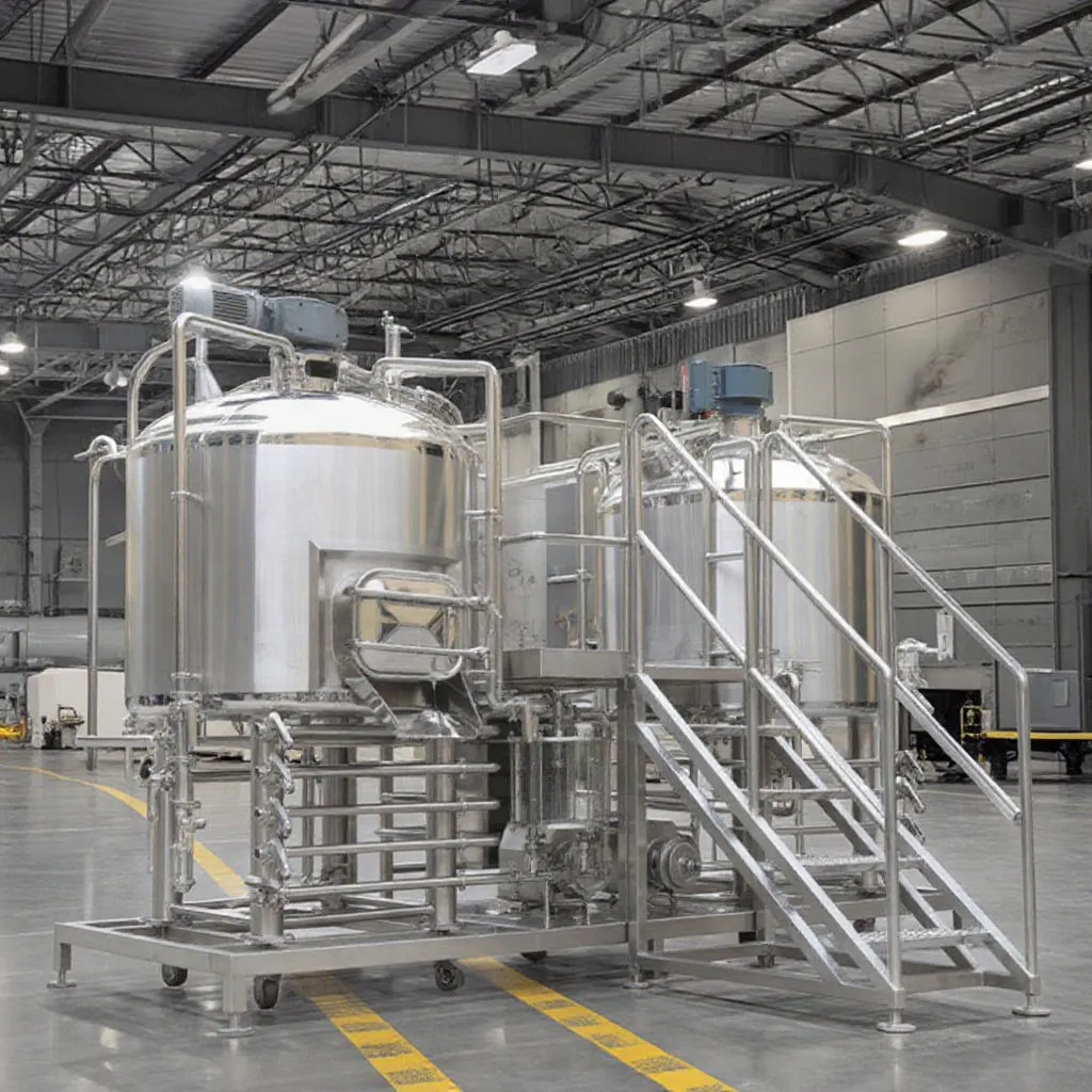 SUS 304 Cerveza Fermentación BBT Tanque Nueva Condición 200L-2000L Ron Alcohol Craft Beer Pump Core Distiller 100L-500L Opciones - Unidad de destilación multi-efecto - foodmachtech