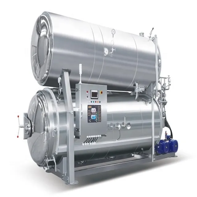 Esterilizador de procesamiento de alta presión de salchicha de carne de retorta de inmersión en agua personalizada - Pot de esterilización - foodmachtech