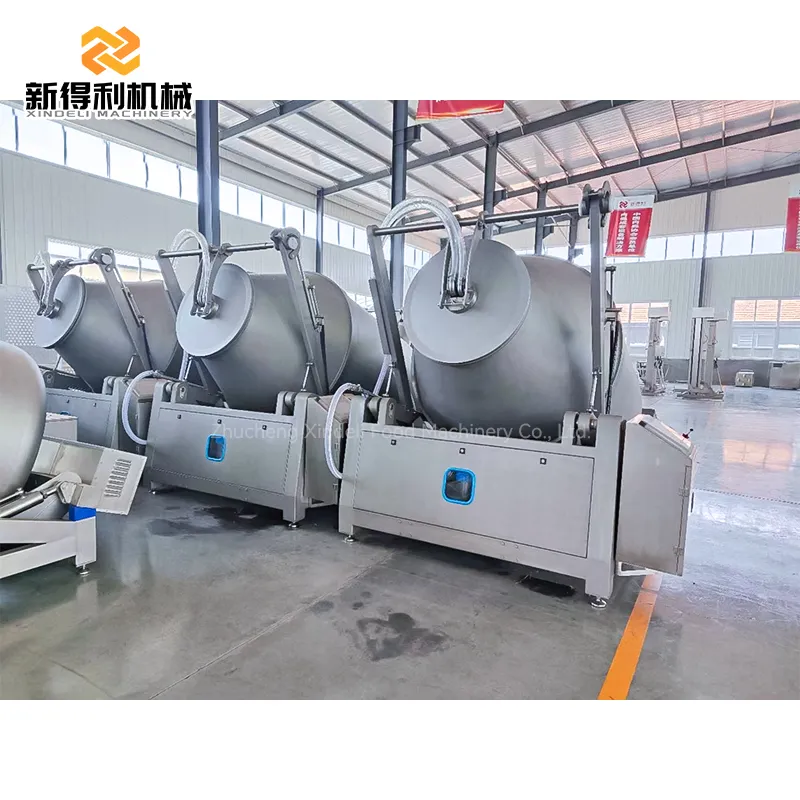 Customizable large fully automatic vacuum hydraulic tumbling machine for marinating beef mutton and fish slices model GRY-3600 - Tumbler - foodmachtech