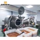 Customizable stainless steel fully automatic vacuum tumbling machine 1000L chicken and duck meat curing equipment model GRY-1000 - Tumbler - foodmachtech