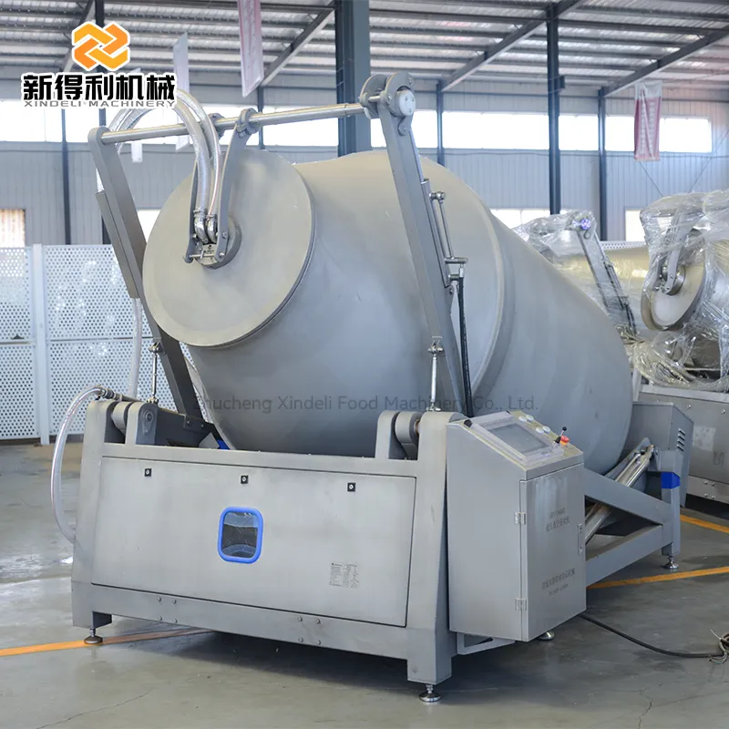 Customizable large fully automatic vacuum hydraulic tumbling machine for marinating beef mutton and fish slices model GRY-3600 - Tumbler - foodmachtech