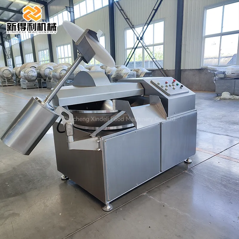 Can be customized commercial frequency conversion high-speed chopping machine chopping meat and vegetables model ZB-125 - Bowl Cutter - foodmachtech