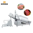 Customizable fully automatic variable frequency inclined vacuum tumbling machine fish marinating equipment model GRY-1700 - Tumbler - foodmachtech