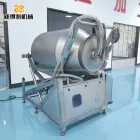 Customizable stainless steel fully automatic vacuum tumbling machine 1000L chicken and duck meat curing equipment model GRY-1000 - Tumbler - foodmachtech