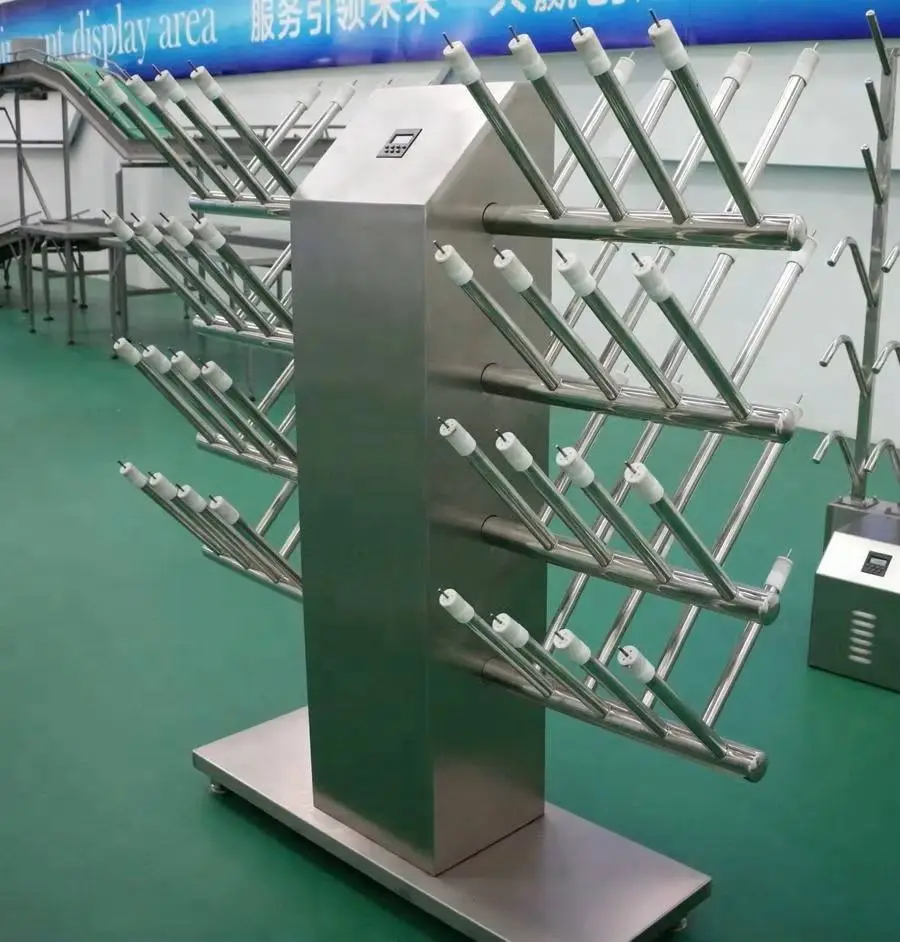 ブーツの乾燥と消毒のための電気ステンレス鋼シューズラック - スマート倉庫ラッキングシステム - foodmachtech