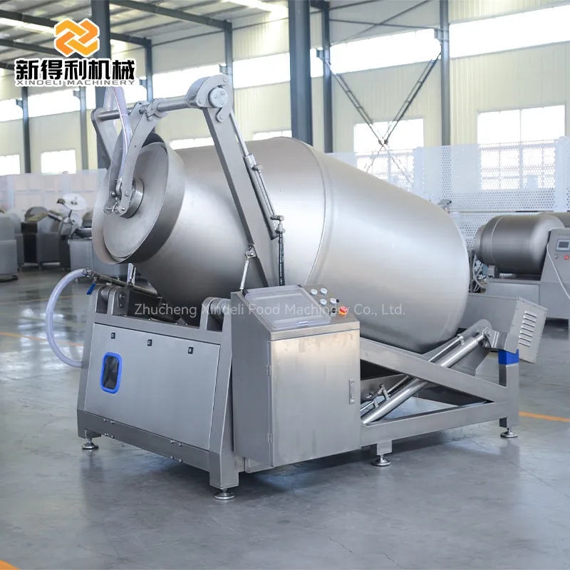Máquina de secado al vacío completamente automática de carne de aves de corral máquina de curado de frecuencia variable Modelo GRY-2500 - Vaso sin asa - foodmachtech