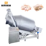 Customizable stainless steel fully automatic vacuum tumbling machine 1000L chicken and duck meat curing equipment model GRY-1000 - Tumbler - foodmachtech