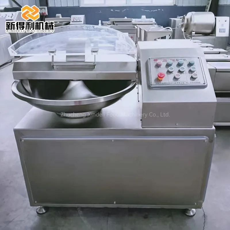 Customizable commercial stainless steel fish ball and ginger powder automatic high-speed chopping and mixing machine model ZB-40 - Bowl Cutter - foodmachtech