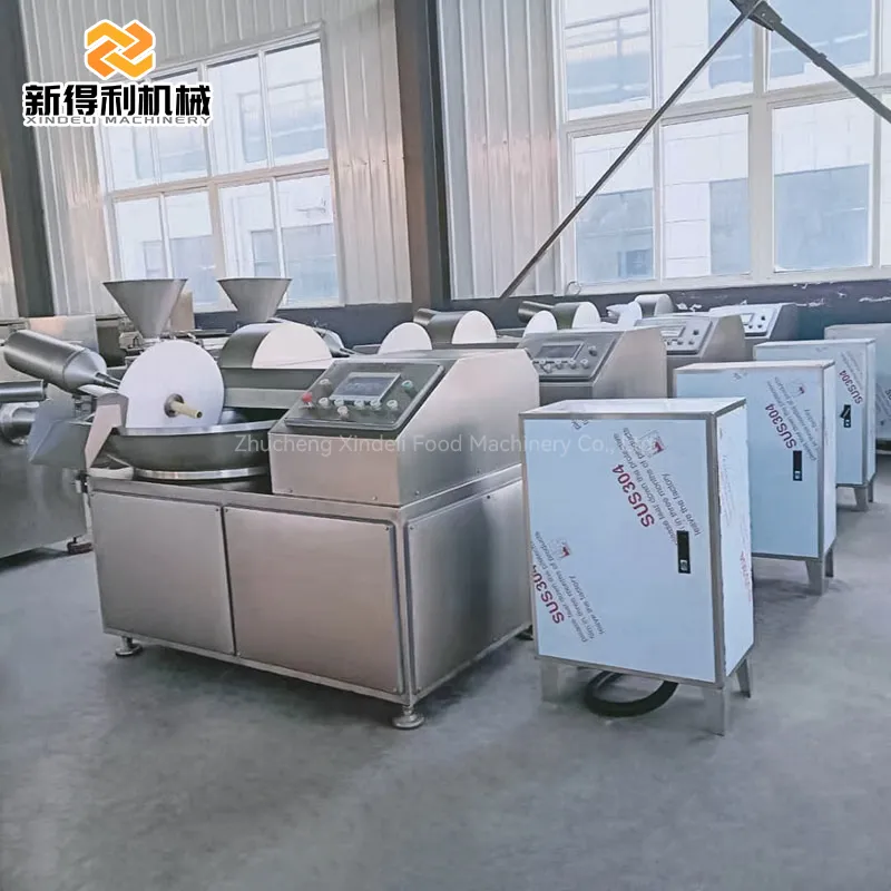 Can be customized commercial frequency conversion high-speed chopping machine chopping meat and vegetables model ZB-125 - Bowl Cutter - foodmachtech