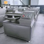 Customizable commercial stainless steel fish ball and ginger powder automatic high-speed chopping and mixing machine model ZB-40 - Bowl Cutter - foodmachtech