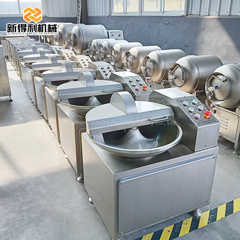 El ZB-20 pequeño comercial completamente automático picadora de carne es adecuado para carne y verduras - Cortador de tazón - foodmachtech