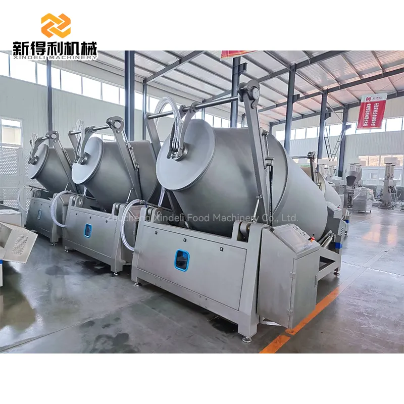 Customizable large fully automatic vacuum hydraulic tumbling machine for marinating beef mutton and fish slices model GRY-3600 - Tumbler - foodmachtech