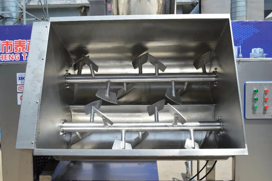 Commercial Double Shaft Stuffing Mixer Stainless Steel Meat Vegetable Dumpling Bun Filling Mixing Machine - Meat Stuffing Mixer - foodmachtech