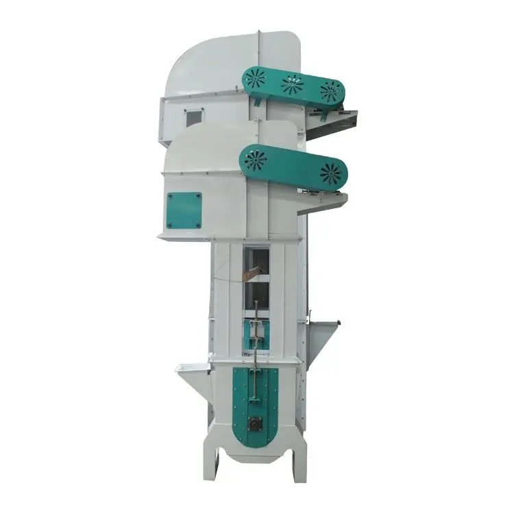 Vertical Mini/Small/Large Elevator for Rice Mill Machine with Motor /cup/ Plastic Bucket /Belt Auto Adjustable - Bucket Elevator - foodmachtech
