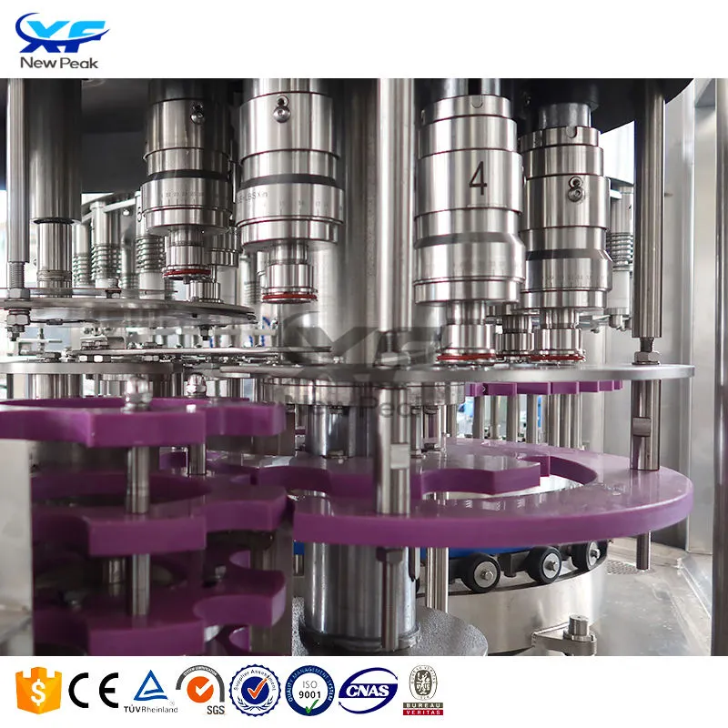 NewPeak Automatic 3 in 1 500ml 750mlRotary Bottling Mineral Water Bottle Filling Machine Water Bottling Line - Canning Production Line - foodmachtech