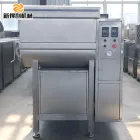 Customizable stainless steel fully automatic vertical vacuum mixer for meat and vegetable fillings model ZJB-350 - Meat Stuffing Mixer - foodmachtech