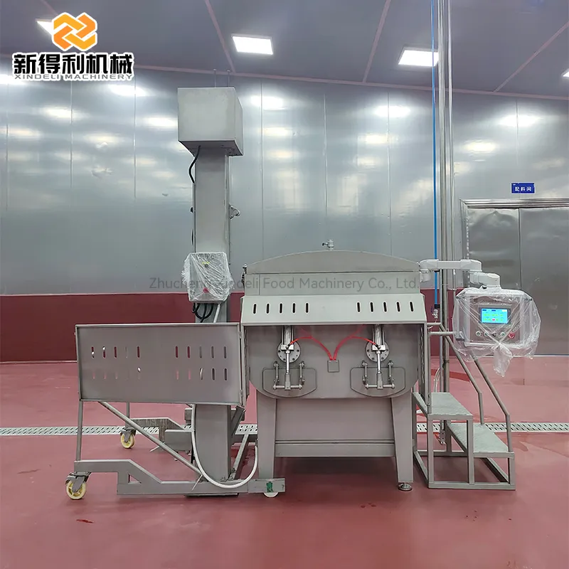 ZJB-2500 commercial large vacuum stainless steel mixing machine can be used to make meat vegetable stuffing and hot pot balls - Meat Stuffing Mixer - foodmachtech