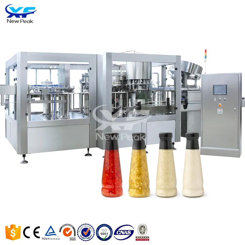 Multifunctional Ketchup Filling Machine 100ml-1L Adjustable Peanut Butter Jar Bottling Machine - Filling Machine - foodmachtech