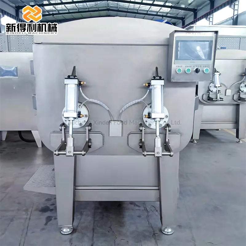 Customizable fully automatic commercial vacuum filling mixer for beef filling pre-prepared food mixing equipment model ZJB-750 - Meat Stuffing Mixer - foodmachtech