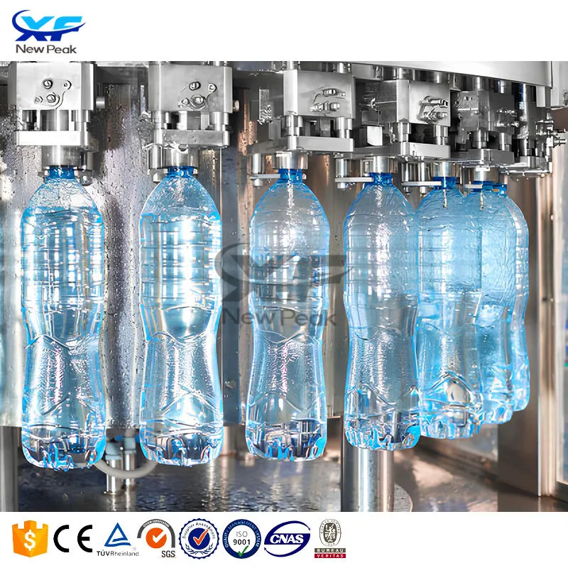 NewPeak Automatic 3 in 1 500ml 750mlRotary Bottling Mineral Water Bottle Filling Machine Water Bottling Line - Canning Production Line - foodmachtech