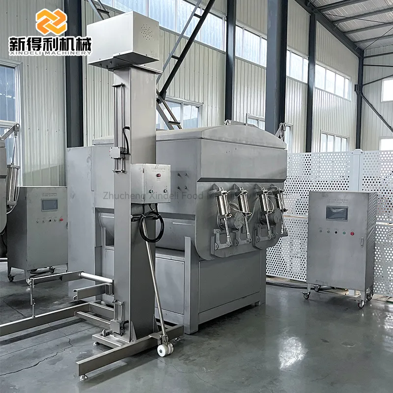 ZJB-2500 commercial large vacuum stainless steel mixing machine can be used to make meat vegetable stuffing and hot pot balls - Meat Stuffing Mixer - foodmachtech