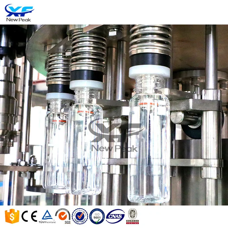 NewPeak Automatic 3 in 1 500ml 750mlRotary Bottling Mineral Water Bottle Filling Machine Water Bottling Line - Canning Production Line - foodmachtech