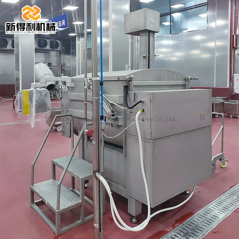 ZJB-2500 commercial large vacuum stainless steel mixing machine can be used to make meat vegetable stuffing and hot pot balls - Meat Stuffing Mixer - foodmachtech