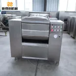 Customizable commercial fully automatic double-shaft vacuum mixer for making sausage and dumpling fillings model ZJB-100 - Meat Stuffing Mixer - foodmachtech