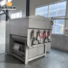 ZJB-2500 commercial large vacuum stainless steel mixing machine can be used to make meat vegetable stuffing and hot pot balls - Meat Stuffing Mixer - foodmachtech