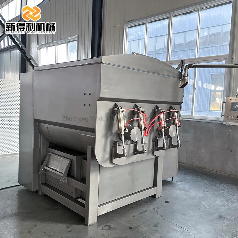 ZJB-2500 commercial large vacuum stainless steel mixing machine can be used to make meat vegetable stuffing and hot pot balls - Meat Stuffing Mixer - foodmachtech