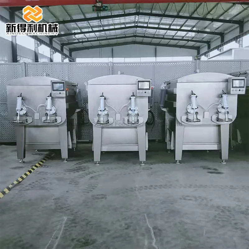 Customizable fully automatic commercial vacuum filling mixer for beef filling pre-prepared food mixing equipment model ZJB-750 - Meat Stuffing Mixer - foodmachtech