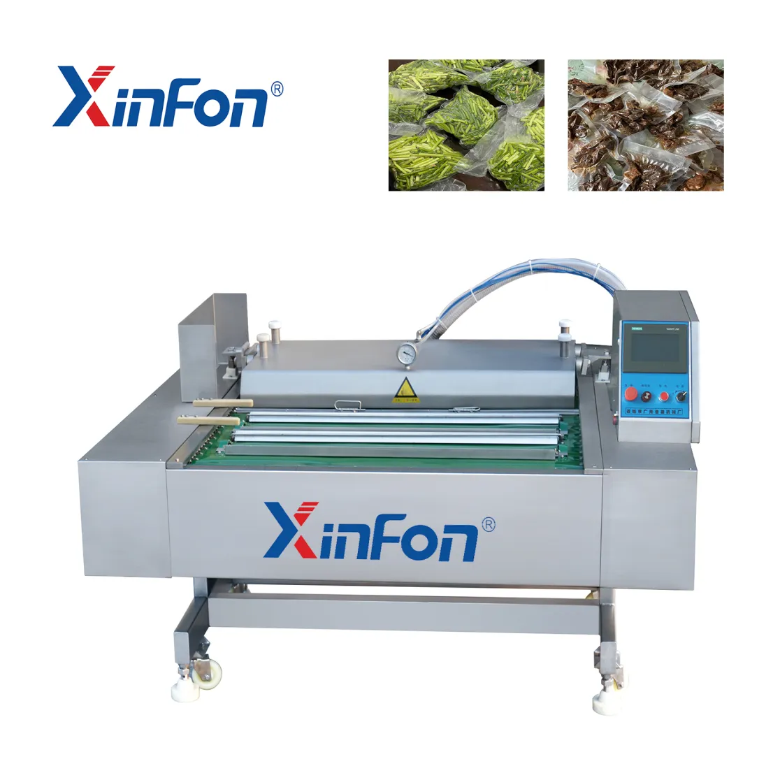 DZD-1100-550-H  Continuous Belt-Type Vacuum Packing Machine - Packaging Machine - foodmachtech