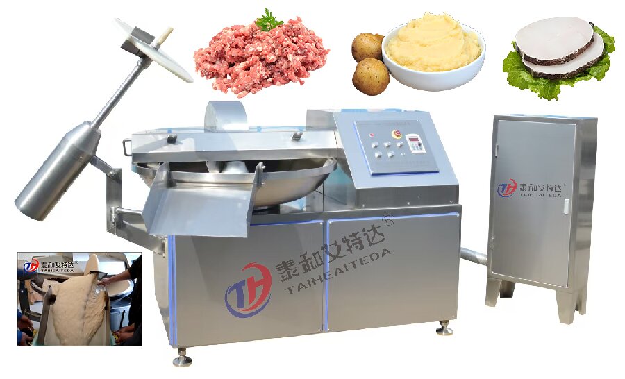 เชิงพาณิชย์ความเร็วสูงสับและเครื่องผสมหัวหอมขิงกระเทียมสับเนื้อเกี๊ยวบรรจุเครื่องสับ