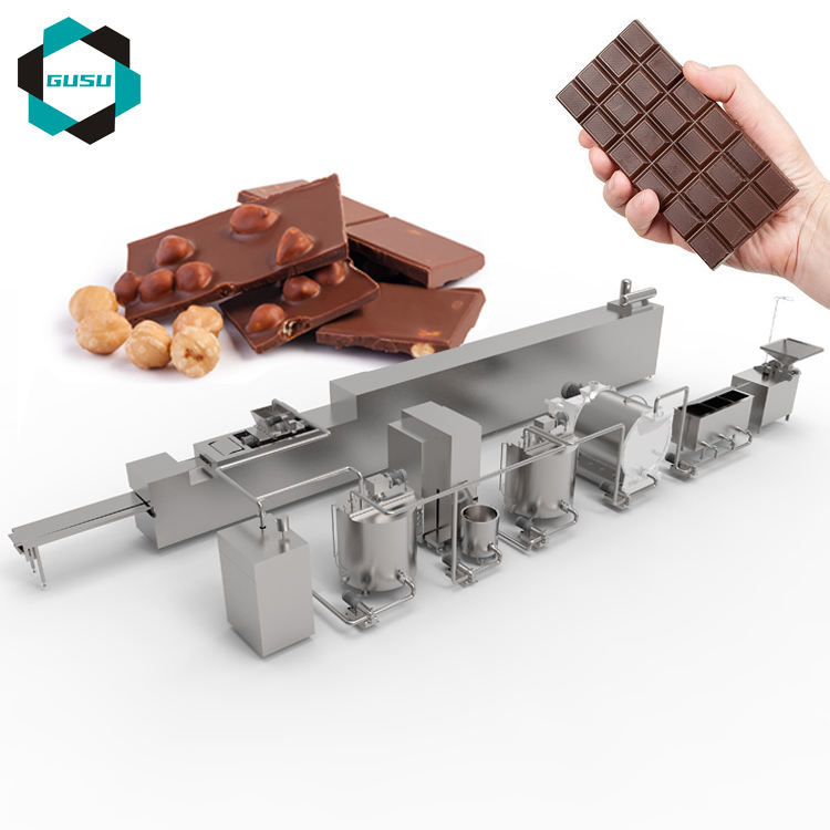 Chocolate de GUSU que deposita la línea que moldea para dos colores y el chocolate de relleno de centro