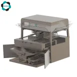 GUSU New Automatic Chocolate Enrobing Linha Chocolate Enrober com Túnel de Refrigeração para Nozes e Frutas - Máquina revestimento chocolate - foodmachtech