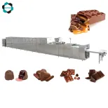 GUSU Máquina Automática Chocolate Chocolate Depositing Line - Linha De Produção De Moldagem De Bloco De Chocolate - foodmachtech