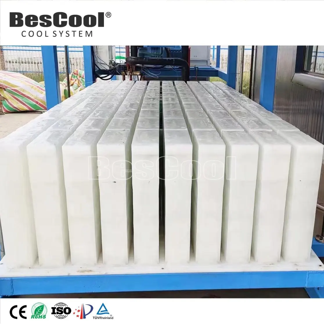 Comercial 15 toneladas de bloque de hielo que hace la máquina de la planta de la máquina para las industrias manufactureras - Fabricante de hielo - foodmachtech