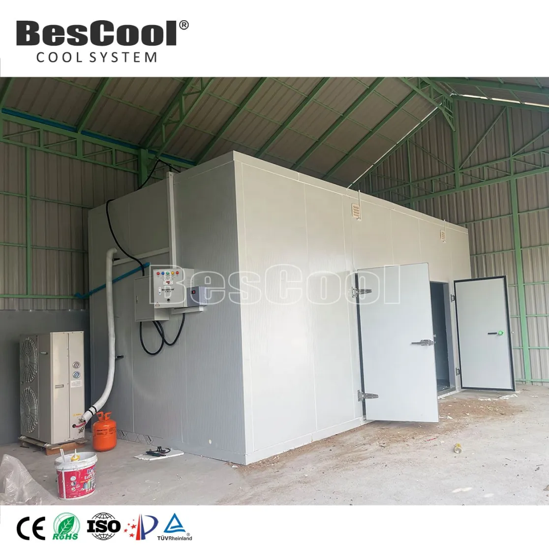 Customizable 6*2.4*3m Cold Room -25~+10degrees Temperature Controlled 150mm Cooling System Freezer Retail - Freezer - foodmachtech
