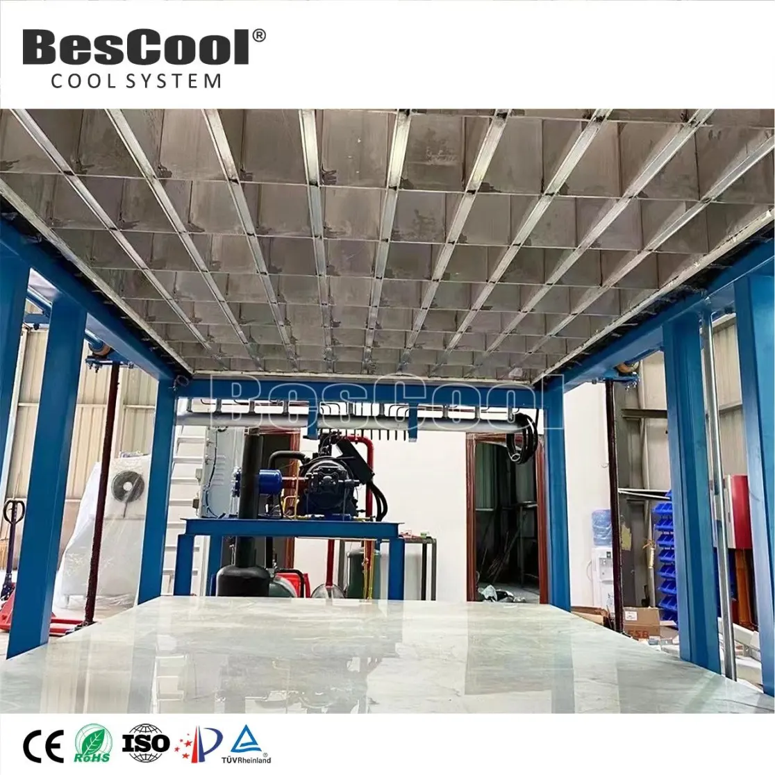 Comercial 15 toneladas de bloque de hielo que hace la máquina de la planta de la máquina para las industrias manufactureras - Fabricante de hielo - foodmachtech
