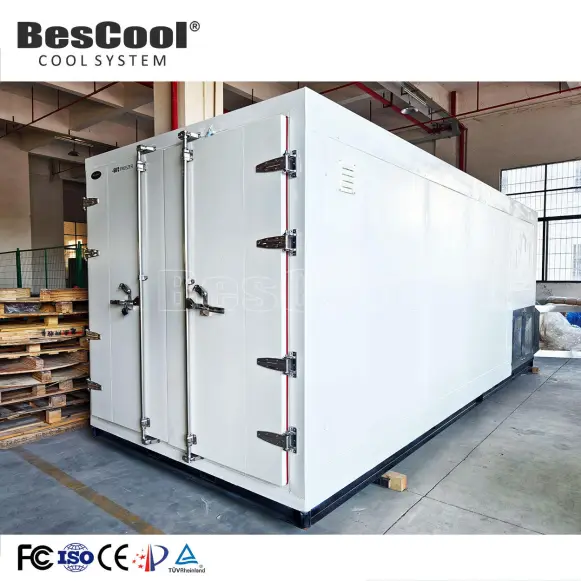 Mobile Blast Freezer -60 Graus Congelador Container 20ft Sala de armazenamento a frio para carne de peixe congelada