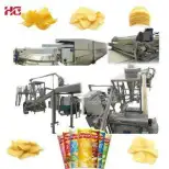 Potato Chips Machinery Automatic Baking/ Potato Peeler Making Equipment/ Pringle Type Potato Chips Production Line Shanghai HG - Extruder - foodmachtech