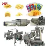 Potato Chips Machinery Automatic Baking/ Potato Peeler Making Equipment/ Pringle Type Potato Chips Production Line Shanghai HG - Extruder - foodmachtech
