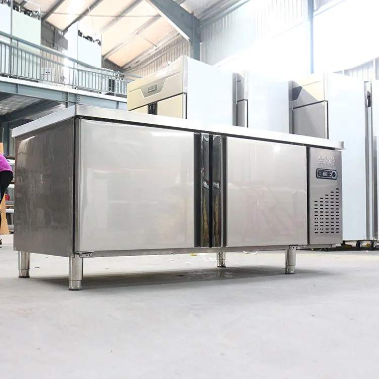 Fábrica directa de acero inoxidable 1,2 m 1,5 m 1,8 m refrigeradores comerciales refrigerados congeladores - Congelador - foodmachtech