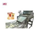 Máquina crujiente automática de la hornada de la galleta del arroz/galleta del arroz de la nieve que hace la cadena de producción máquina de producción para la pequeña empresa - Máquina de estampado de galletas - foodmachtech