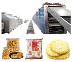 Máquina crujiente automática de la hornada de la galleta del arroz/galleta del arroz de la nieve que hace la cadena de producción máquina de producción para la pequeña empresa - Máquina de estampado de galletas - foodmachtech
